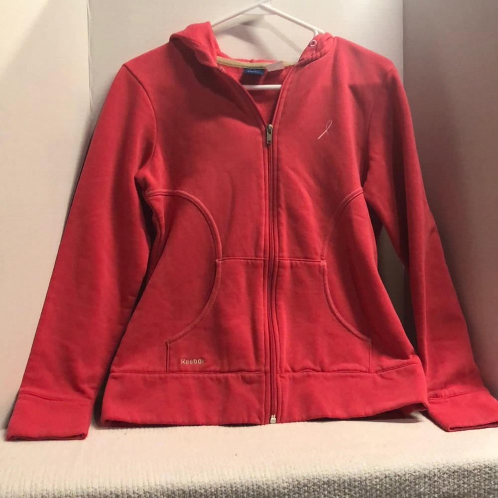 Reebok Slim Fit ZIp Front Hoodie/ Sweatshirt, S
